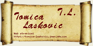Tomica Lasković vizit kartica